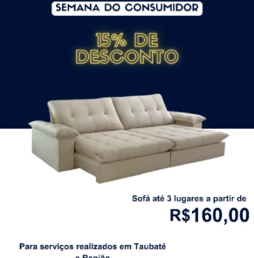 Imagem Limpeza e Higienização de Sofá